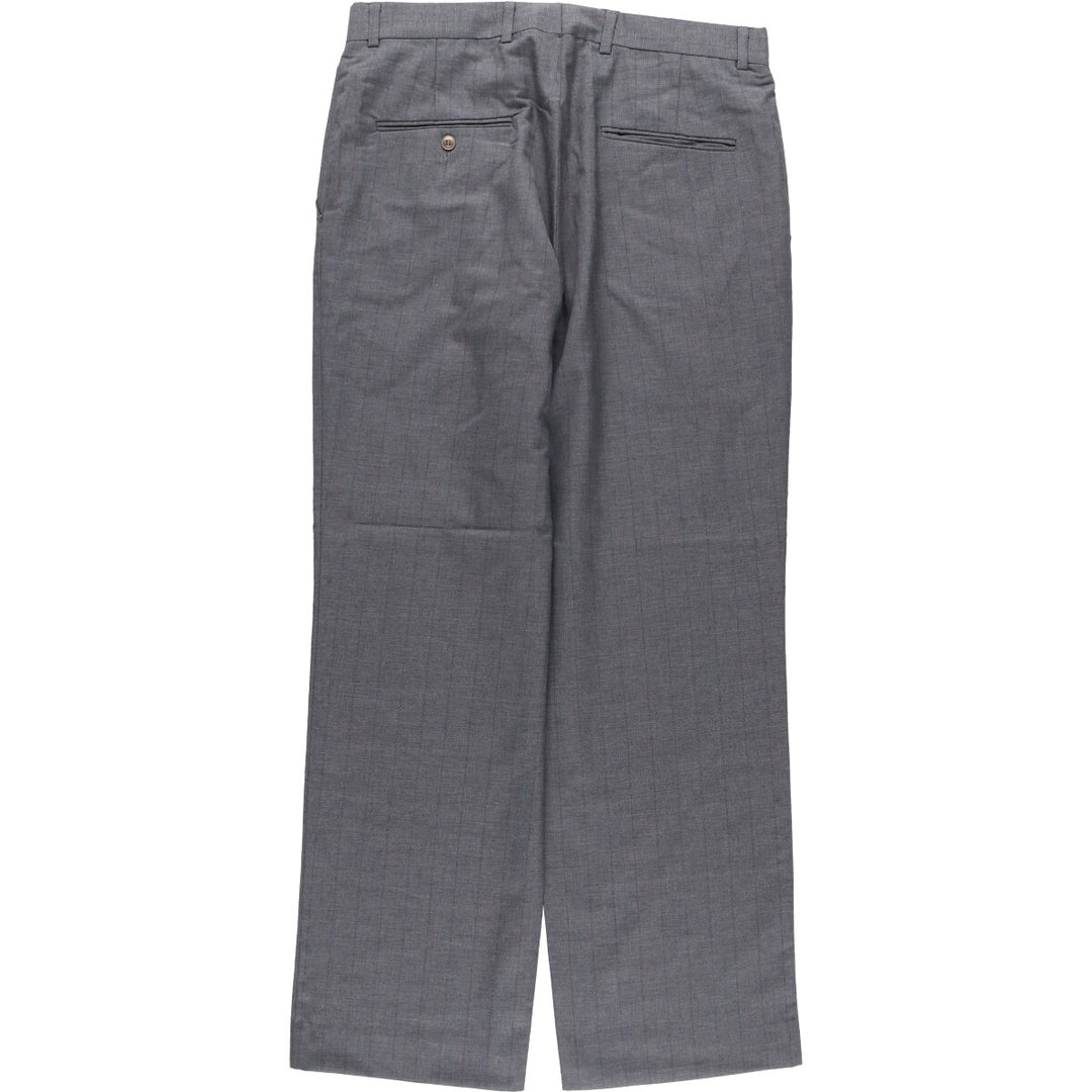 Stripe Pattern Slacks Pants Men's W32 Vintage unclear gray type Vintage Second Hand