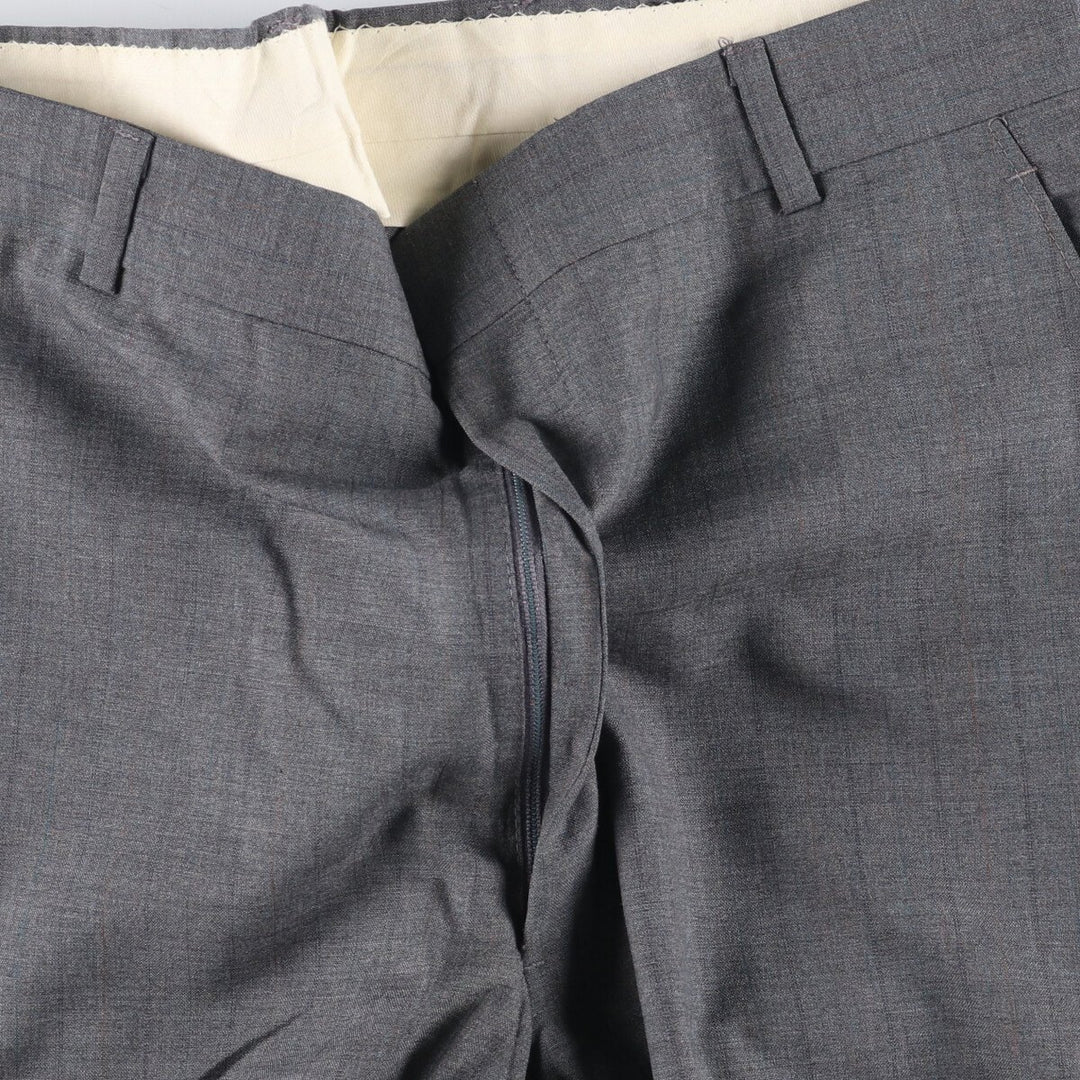 Stripe Pattern Slacks Pants Men's W32 Vintage unclear gray type Vintage Second Hand