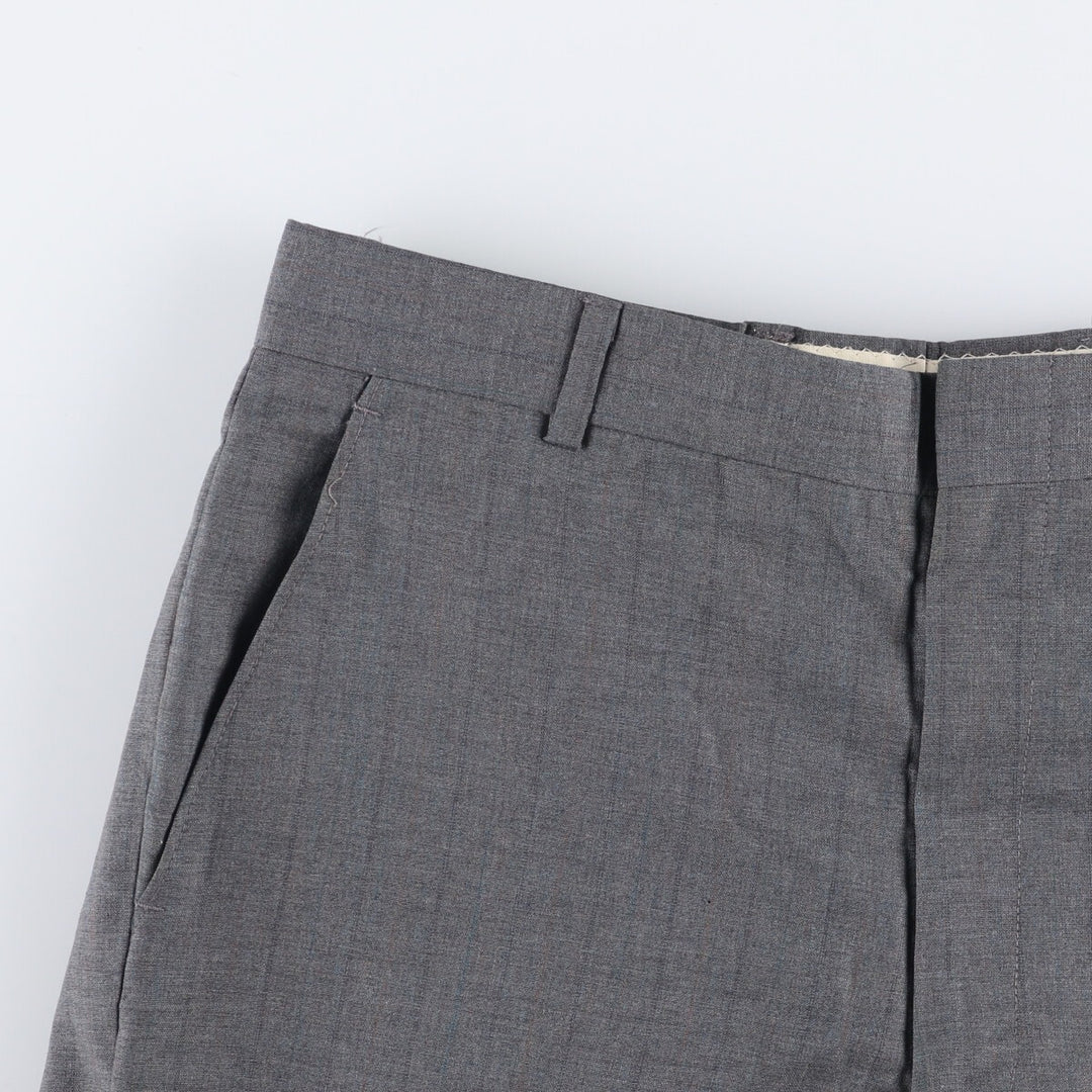 Stripe Pattern Slacks Pants Men's W32 Vintage unclear gray type Vintage Second Hand