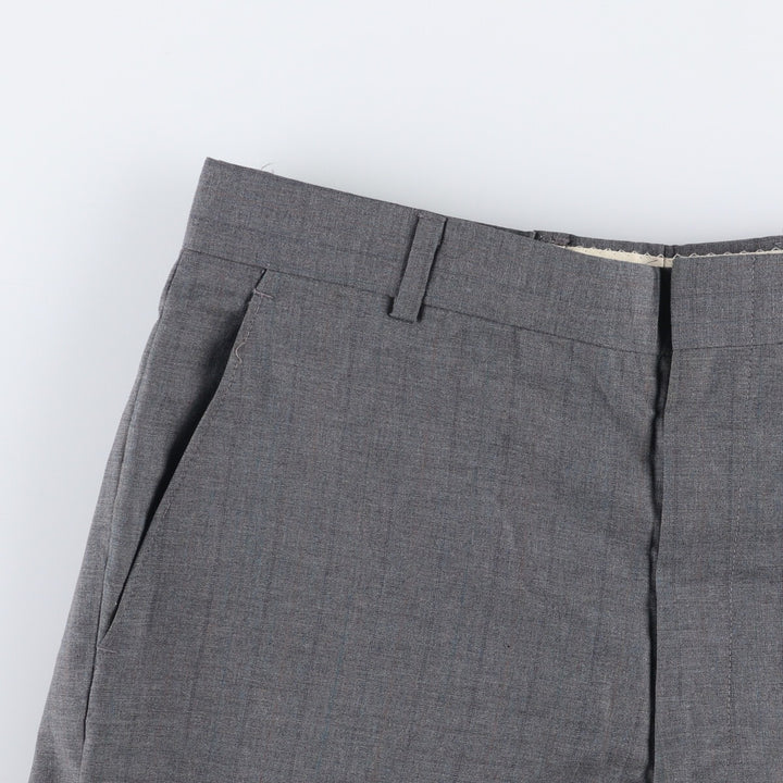 Stripe Pattern Slacks Pants Men's W32 Vintage unclear gray type Vintage Second Hand