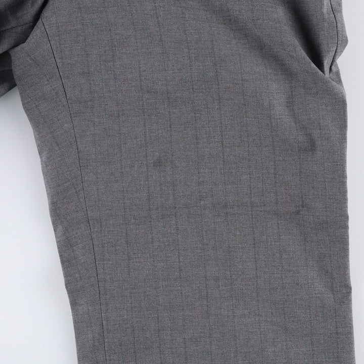 Stripe Pattern Slacks Pants Men's W32 Vintage unclear gray type Vintage Second Hand