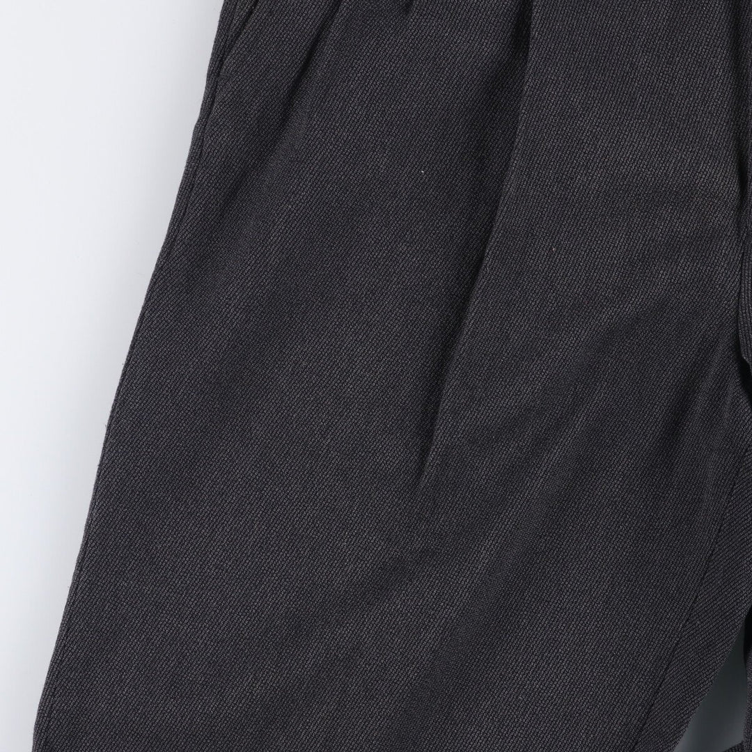 Liz Claiborne Claiborne Two-pleat Slacks, Men's Size W32 polyester Charcoal Vintage Second Hand