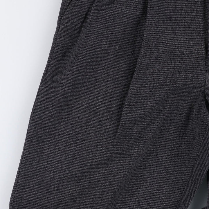 Liz Claiborne Claiborne Two-pleat Slacks, Men's Size W32 polyester Charcoal Vintage Second Hand