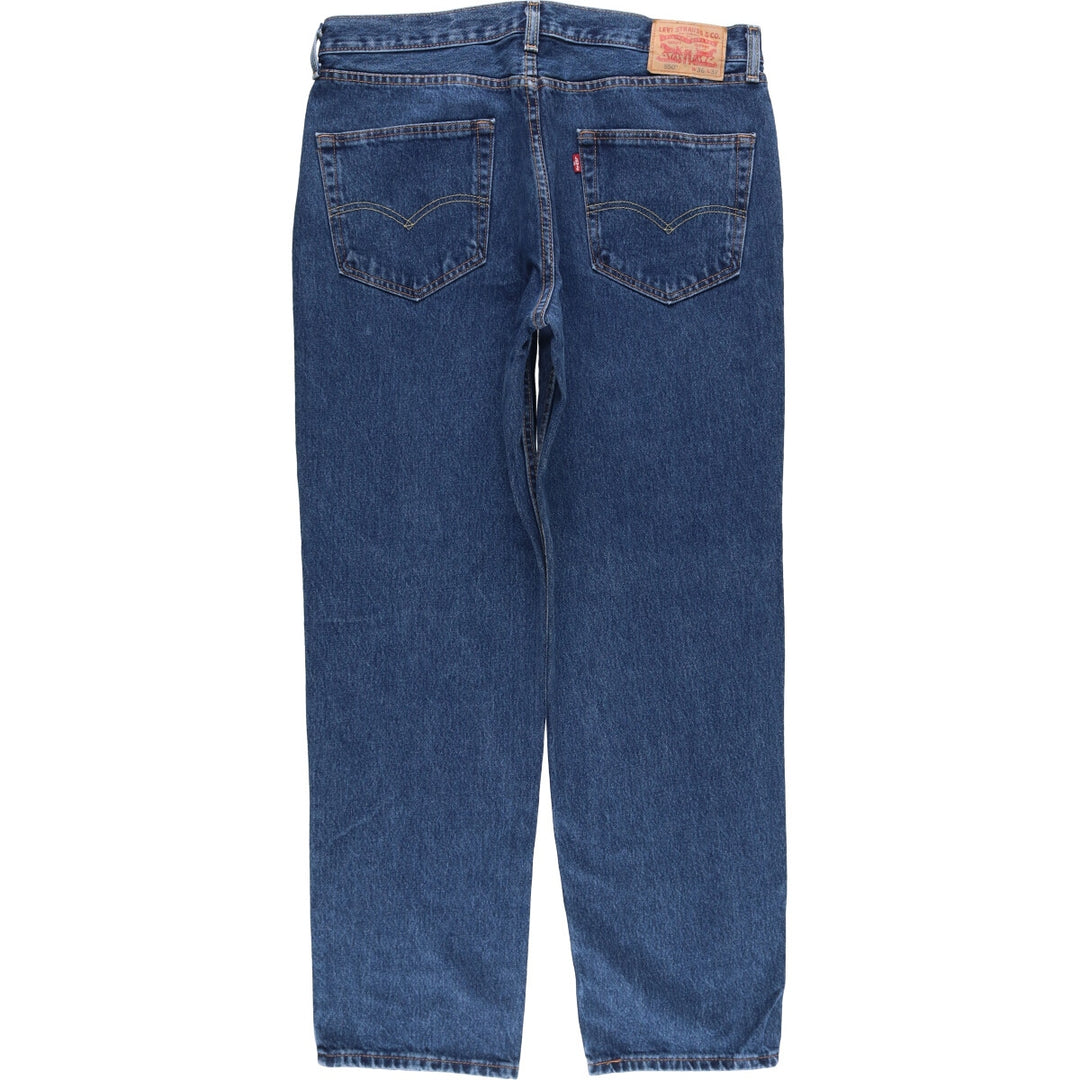 Levi's 550 tapered denim pants for men, size w37 cotton blue type Vintage Second Hand