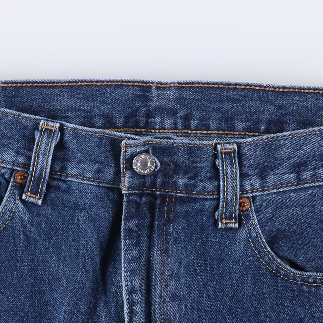 Levi's 550 tapered denim pants for men, size w37 cotton blue type Vintage Second Hand