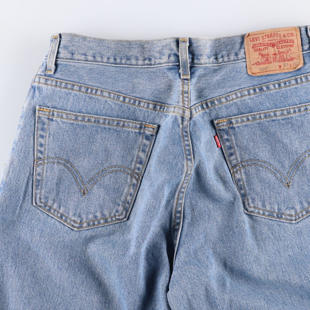 2000'S Levi's 560 Comfort Fit Tapered Denim Pants, Men's, Size 34 cotton blue type Vintage Second Hand