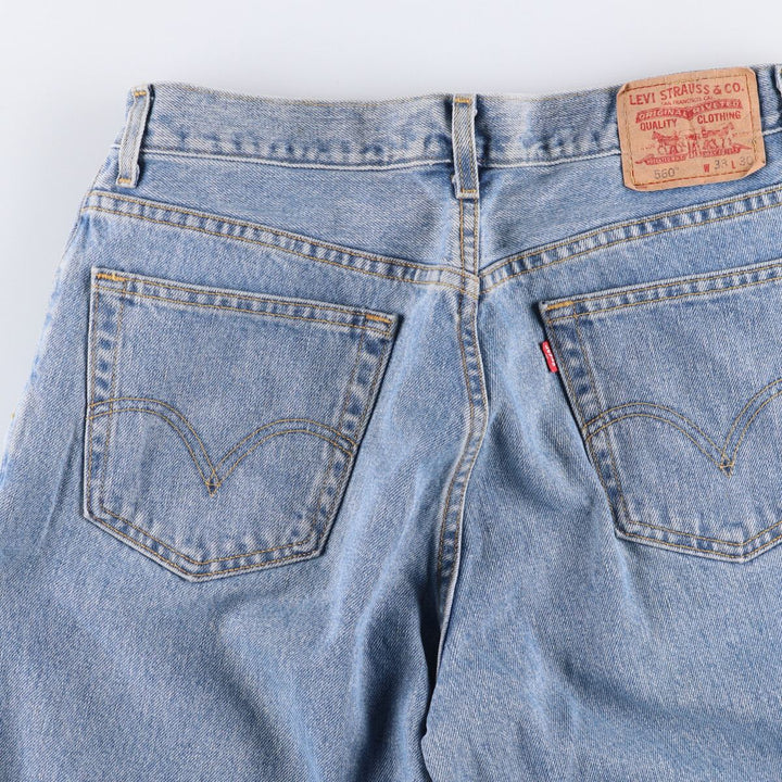 2000'S Levi's 560 Comfort Fit Tapered Denim Pants, Men's, Size 34 cotton blue type Vintage Second Hand