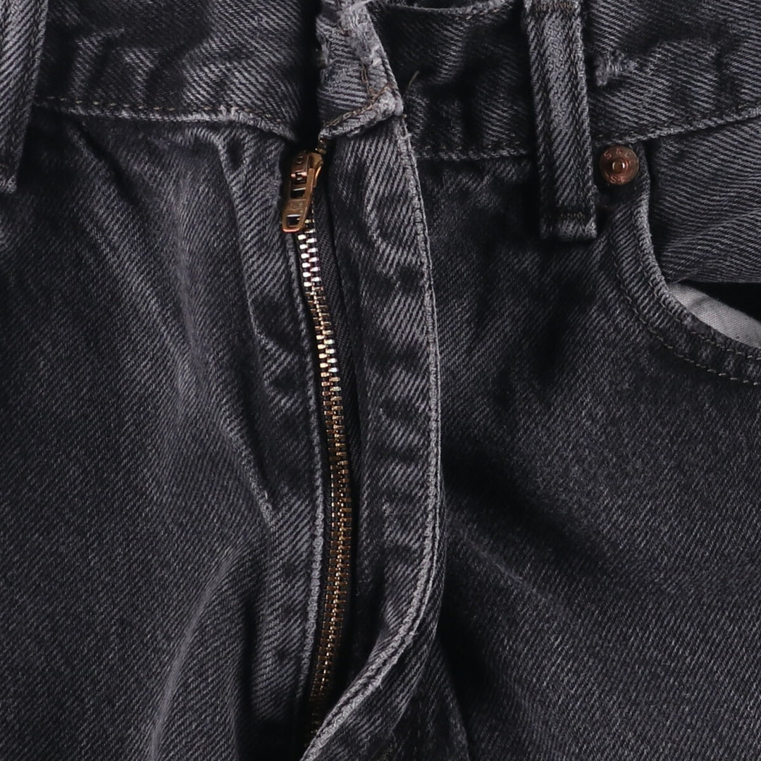 Levi's 550 Relaxed Fit Black Denim Tapered Denim Pants for Men, W34 cotton black type Vintage Second Hand