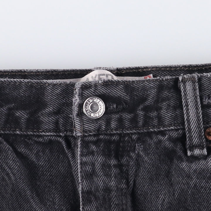 Levi's 550 Relaxed Fit Black Denim Tapered Denim Pants for Men, W34 cotton black type Vintage Second Hand