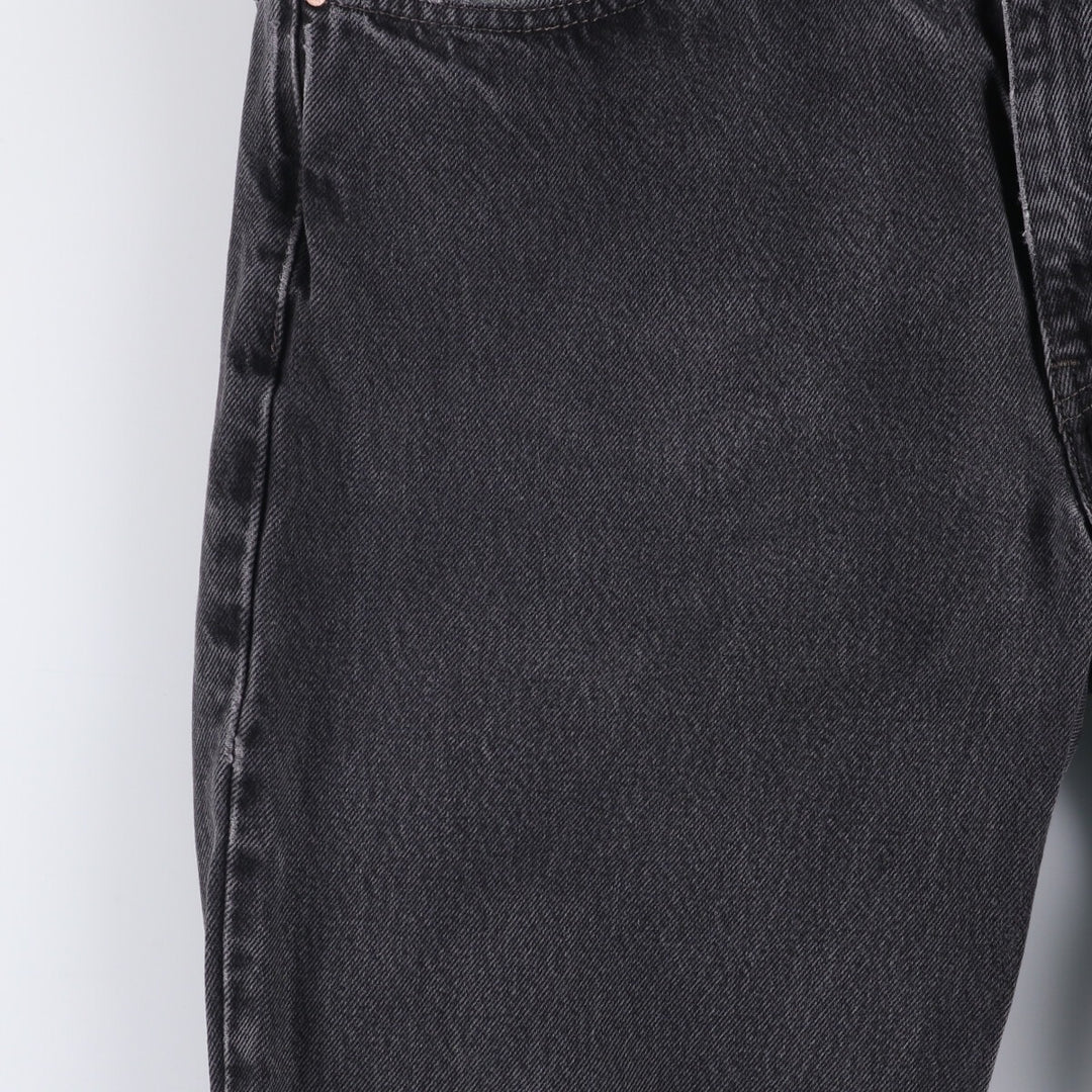Levi's 550 Relaxed Fit Black Denim Tapered Denim Pants for Men, W34 cotton black type Vintage Second Hand