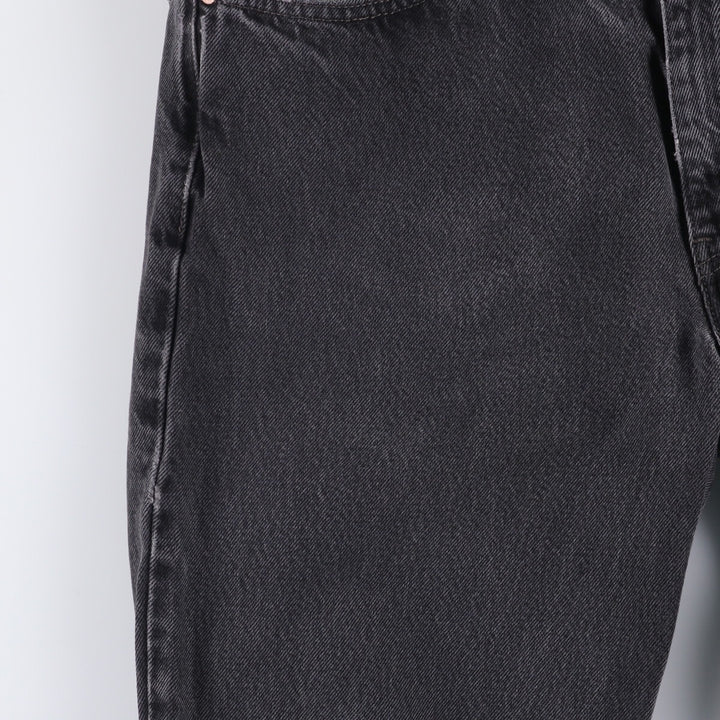 Levi's 550 Relaxed Fit Black Denim Tapered Denim Pants for Men, W34 cotton black type Vintage Second Hand