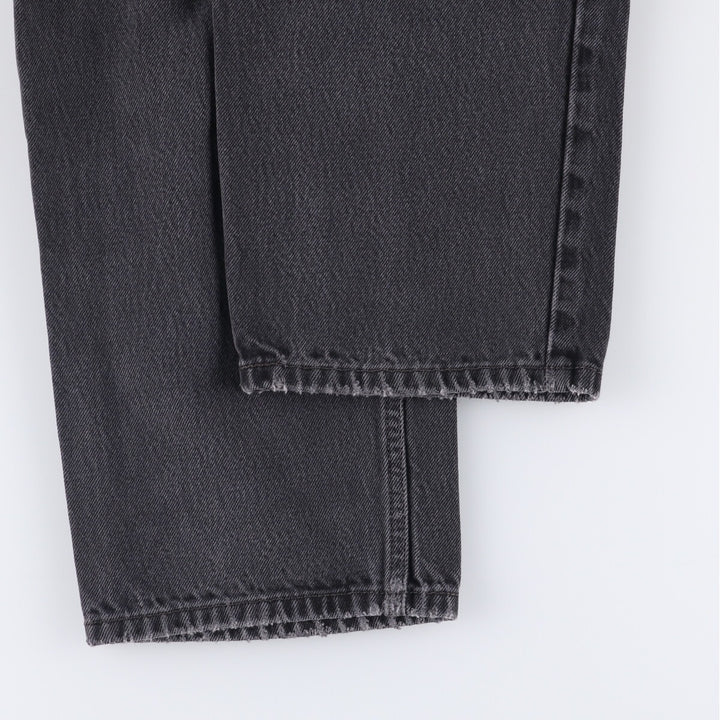 Levi's 550 Relaxed Fit Black Denim Tapered Denim Pants for Men, W34 cotton black type Vintage Second Hand