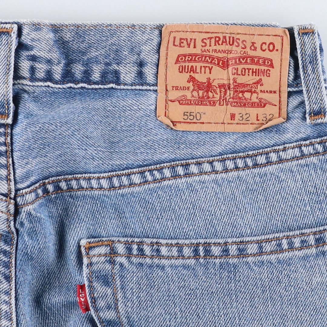 00'S Levi's 550 Relaxed Fit Tapered Denim Pants Men's W32 cotton blue type Vintage Second Hand