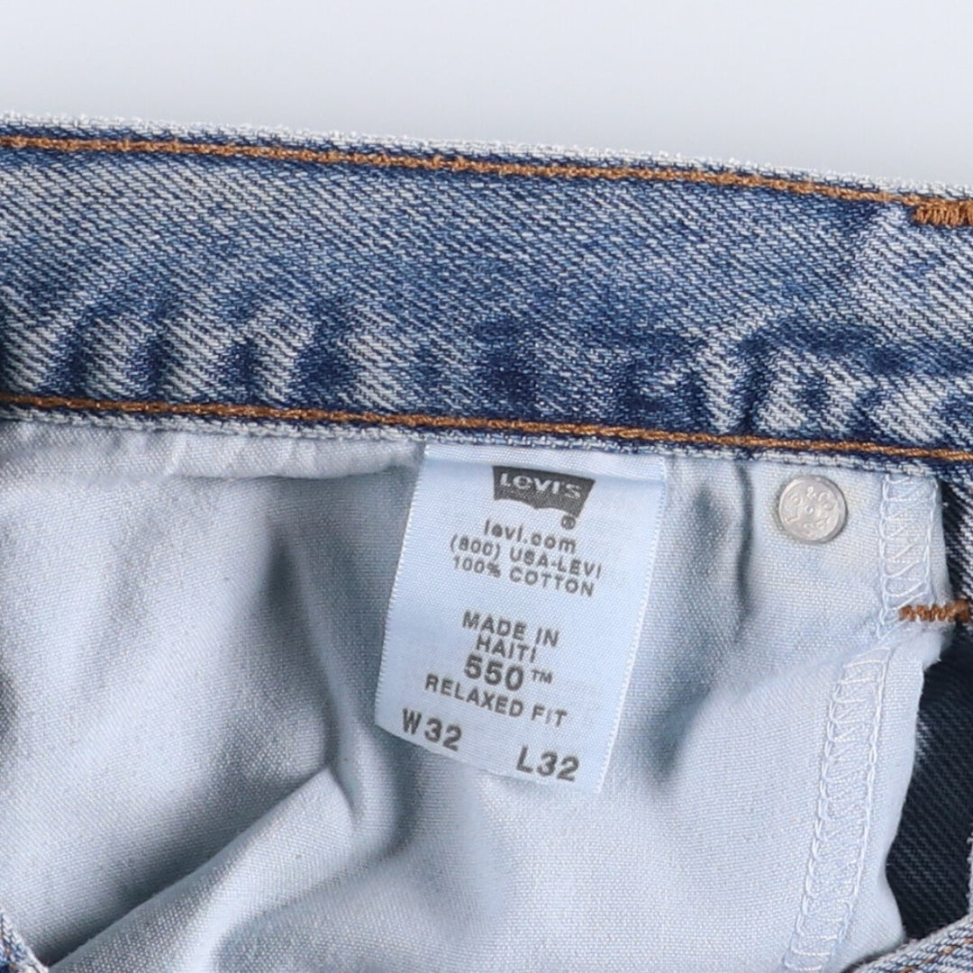 00'S Levi's 550 Relaxed Fit Tapered Denim Pants Men's W32 cotton blue type Vintage Second Hand