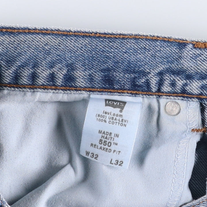 00'S Levi's 550 Relaxed Fit Tapered Denim Pants Men's W32 cotton blue type Vintage Second Hand