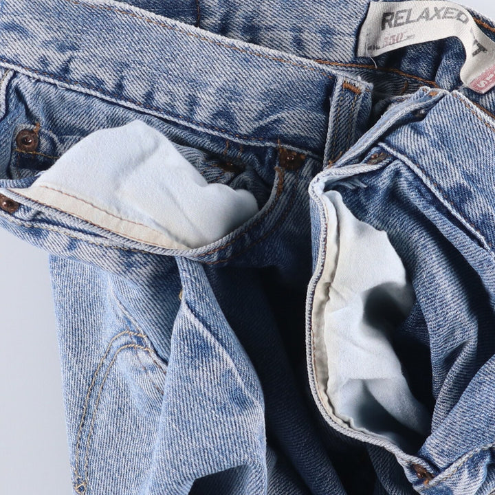 00'S Levi's 550 Relaxed Fit Tapered Denim Pants Men's W32 cotton blue type Vintage Second Hand
