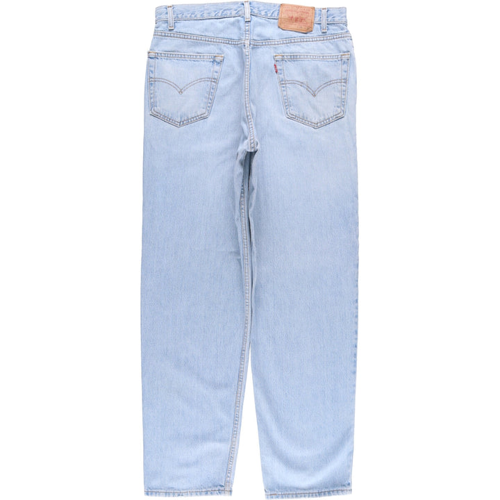 Levi's 550 Relaxed Fit Tapered Denim Pants, Men's, Size 35 cotton Blue type light blue Vintage Second Hand
