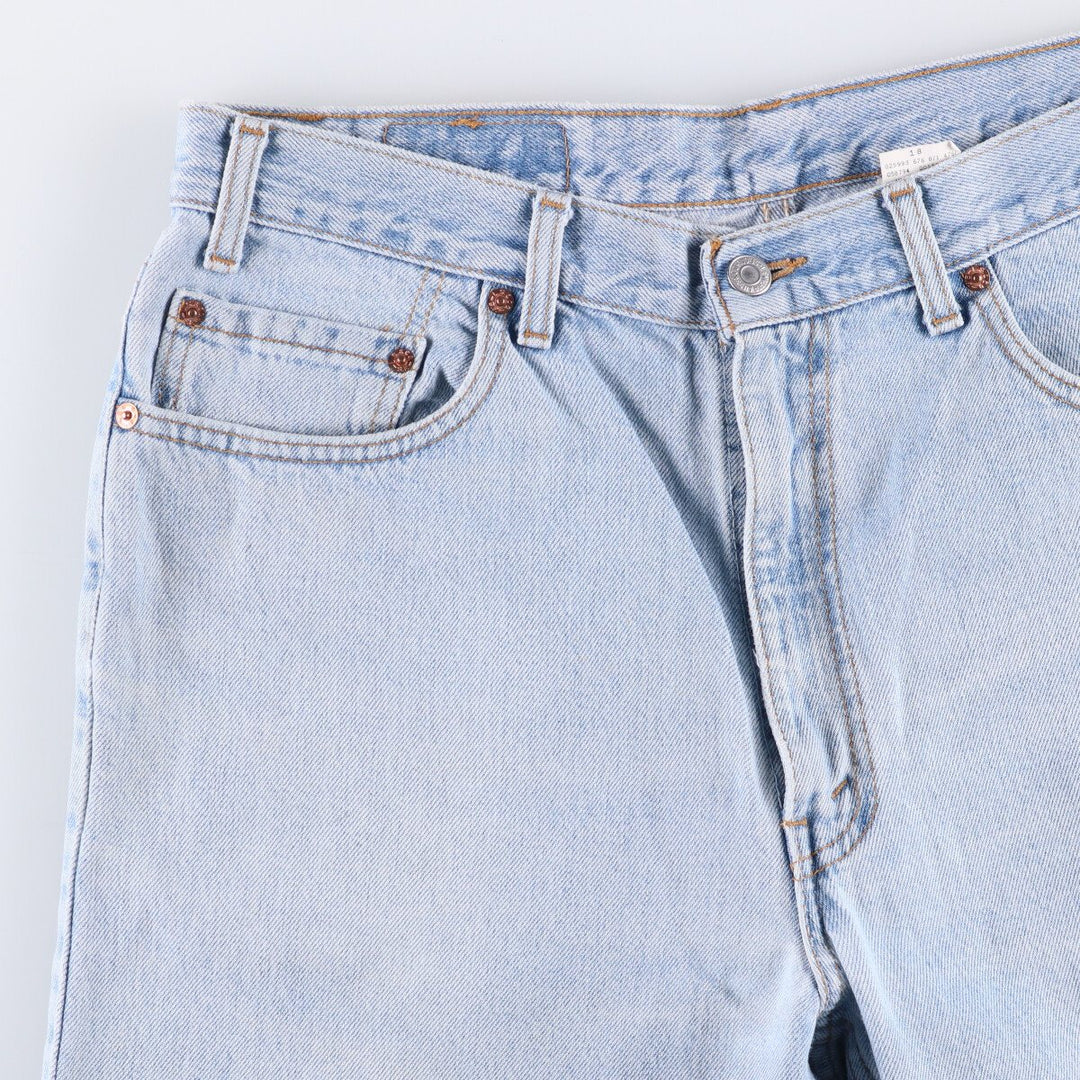 Levi's 550 Relaxed Fit Tapered Denim Pants, Men's, Size 35 cotton Blue type light blue Vintage Second Hand