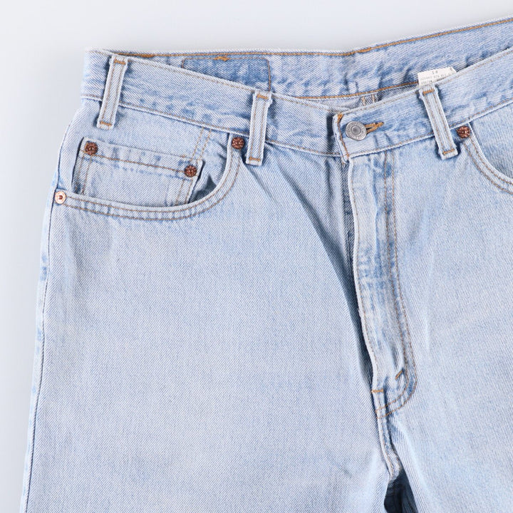 Levi's 550 Relaxed Fit Tapered Denim Pants, Men's, Size 35 cotton Blue type light blue Vintage Second Hand