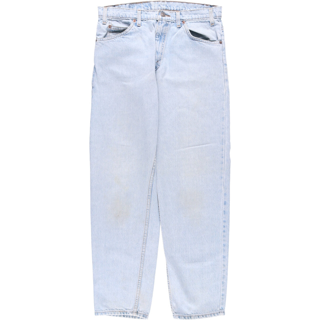 90'S Levi's 40550-0234 Relaxed Fit Tapered Leg Denim Pants with Orange Tab, Men's Size 32 cotton Blue type light blue Vintage Second Hand