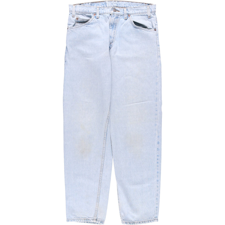 90'S Levi's 40550-0234 Relaxed Fit Tapered Leg Denim Pants with Orange Tab, Men's Size 32 cotton Blue type light blue Vintage Second Hand