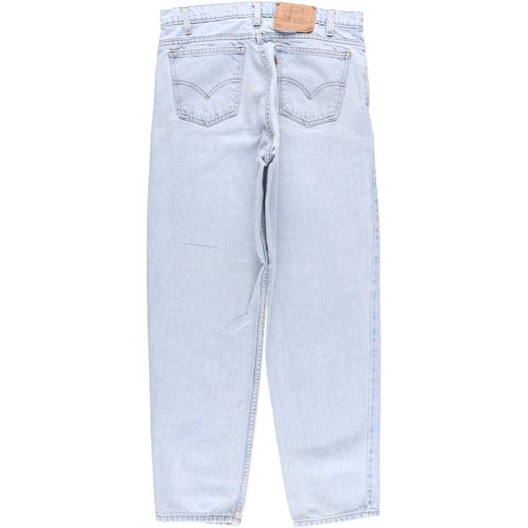 90'S Levi's 40550-0234 Relaxed Fit Tapered Leg Denim Pants with Orange Tab, Men's Size 32 cotton Blue type light blue Vintage Second Hand