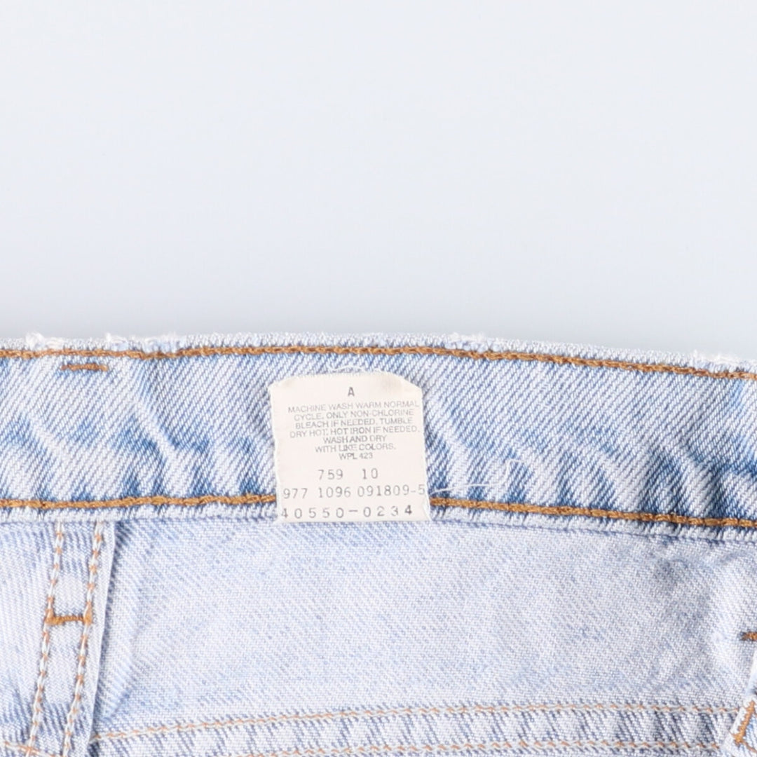 90'S Levi's 40550-0234 Relaxed Fit Tapered Leg Denim Pants with Orange Tab, Men's Size 32 cotton Blue type light blue Vintage Second Hand