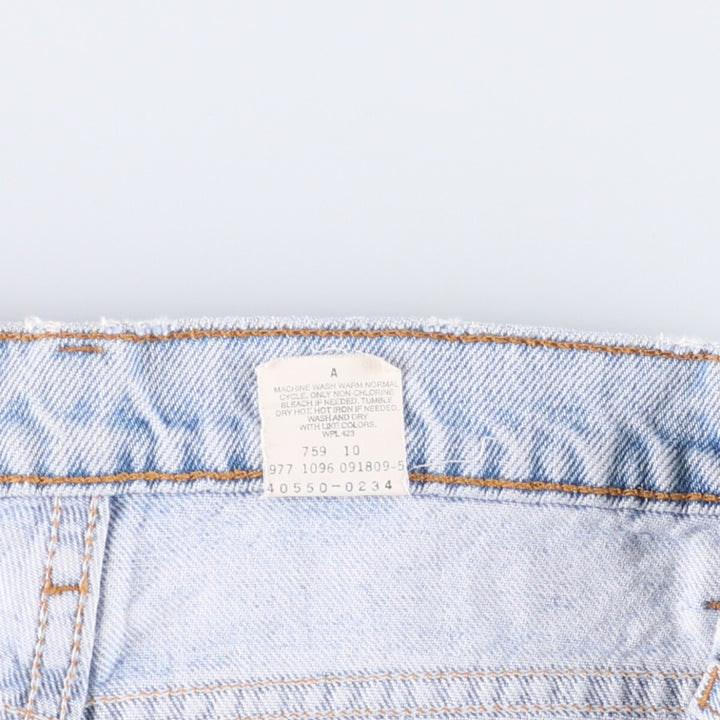 90'S Levi's 40550-0234 Relaxed Fit Tapered Leg Denim Pants with Orange Tab, Men's Size 32 cotton Blue type light blue Vintage Second Hand