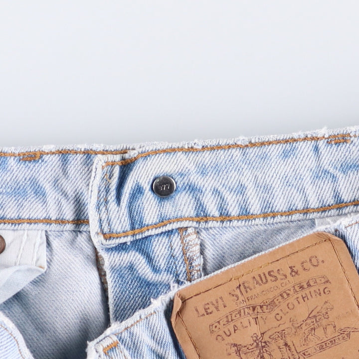 90'S Levi's 40550-0234 Relaxed Fit Tapered Leg Denim Pants with Orange Tab, Men's Size 32 cotton Blue type light blue Vintage Second Hand