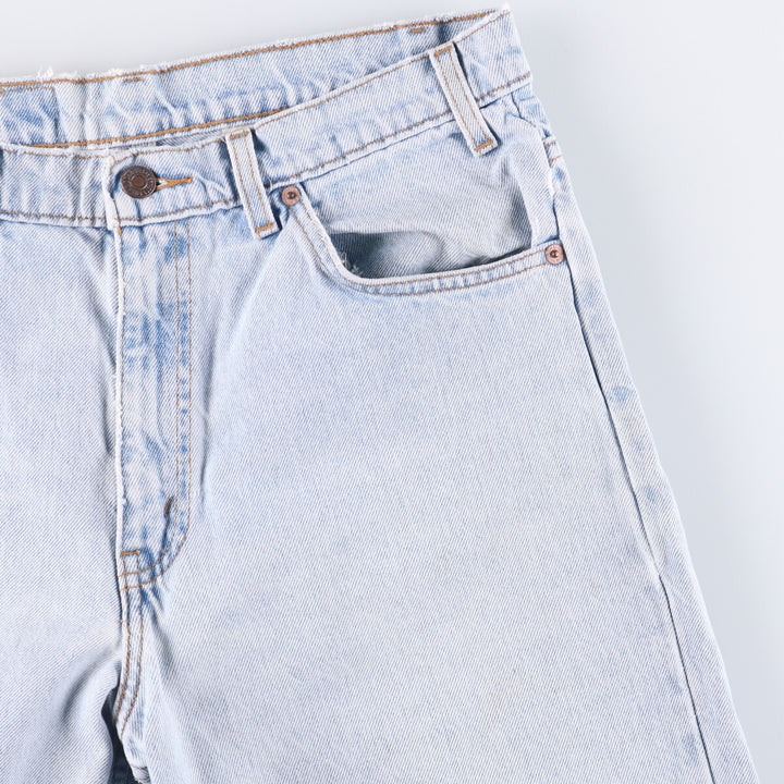 90'S Levi's 40550-0234 Relaxed Fit Tapered Leg Denim Pants with Orange Tab, Men's Size 32 cotton Blue type light blue Vintage Second Hand