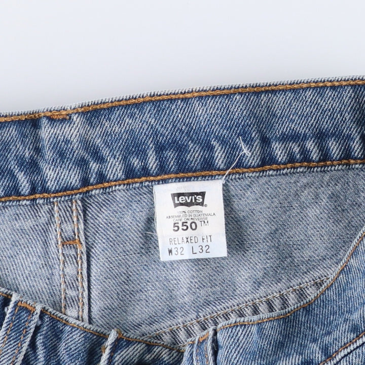 90'S Levi's 550-4891 Relaxed Fit Tapered Denim Pants, Men's, Size 32 (Vintage) cotton blue type Vintage Second Hand