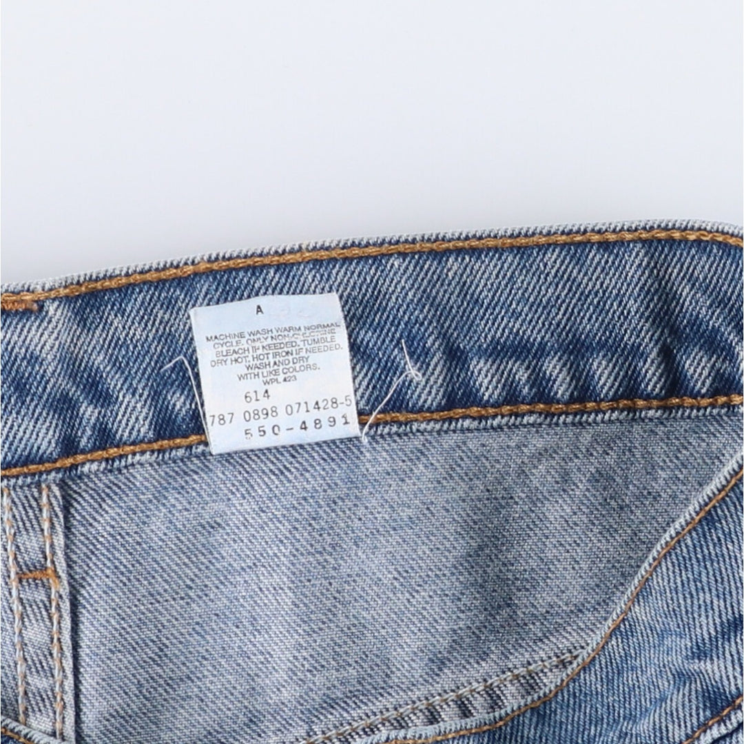 90'S Levi's 550-4891 Relaxed Fit Tapered Denim Pants, Men's, Size 32 (Vintage) cotton blue type Vintage Second Hand