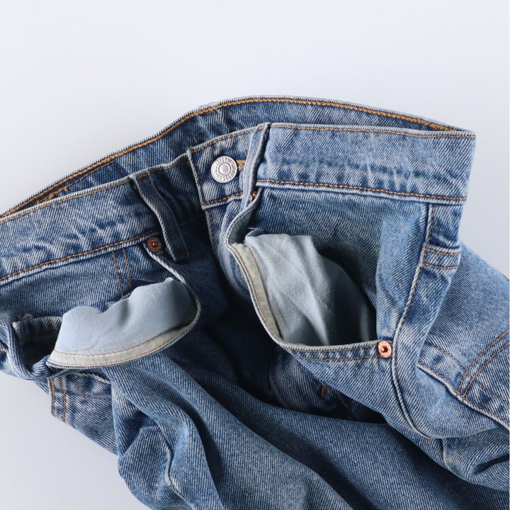 90'S Levi's 550-4891 Relaxed Fit Tapered Denim Pants, Men's, Size 32 (Vintage) cotton blue type Vintage Second Hand