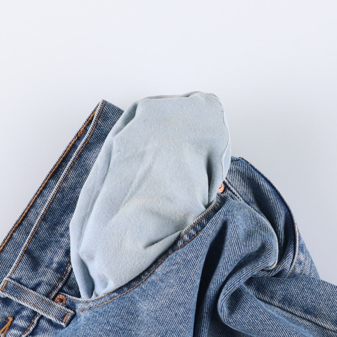 90'S Levi's 550-4891 Relaxed Fit Tapered Denim Pants, Men's, Size 32 (Vintage) cotton blue type Vintage Second Hand