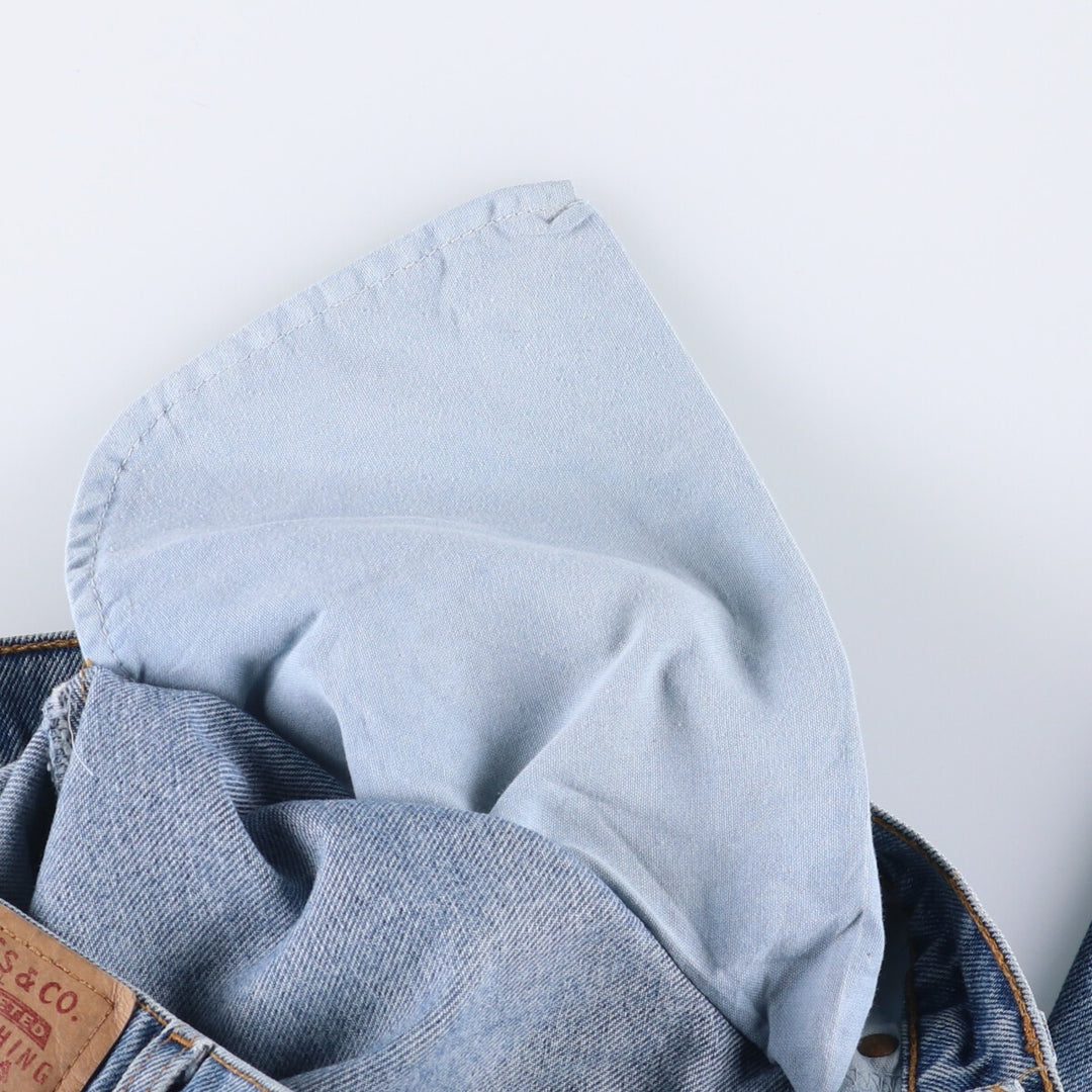 90'S Levi's 550-4891 Relaxed Fit Tapered Denim Pants, Men's, Size 32 (Vintage) cotton blue type Vintage Second Hand
