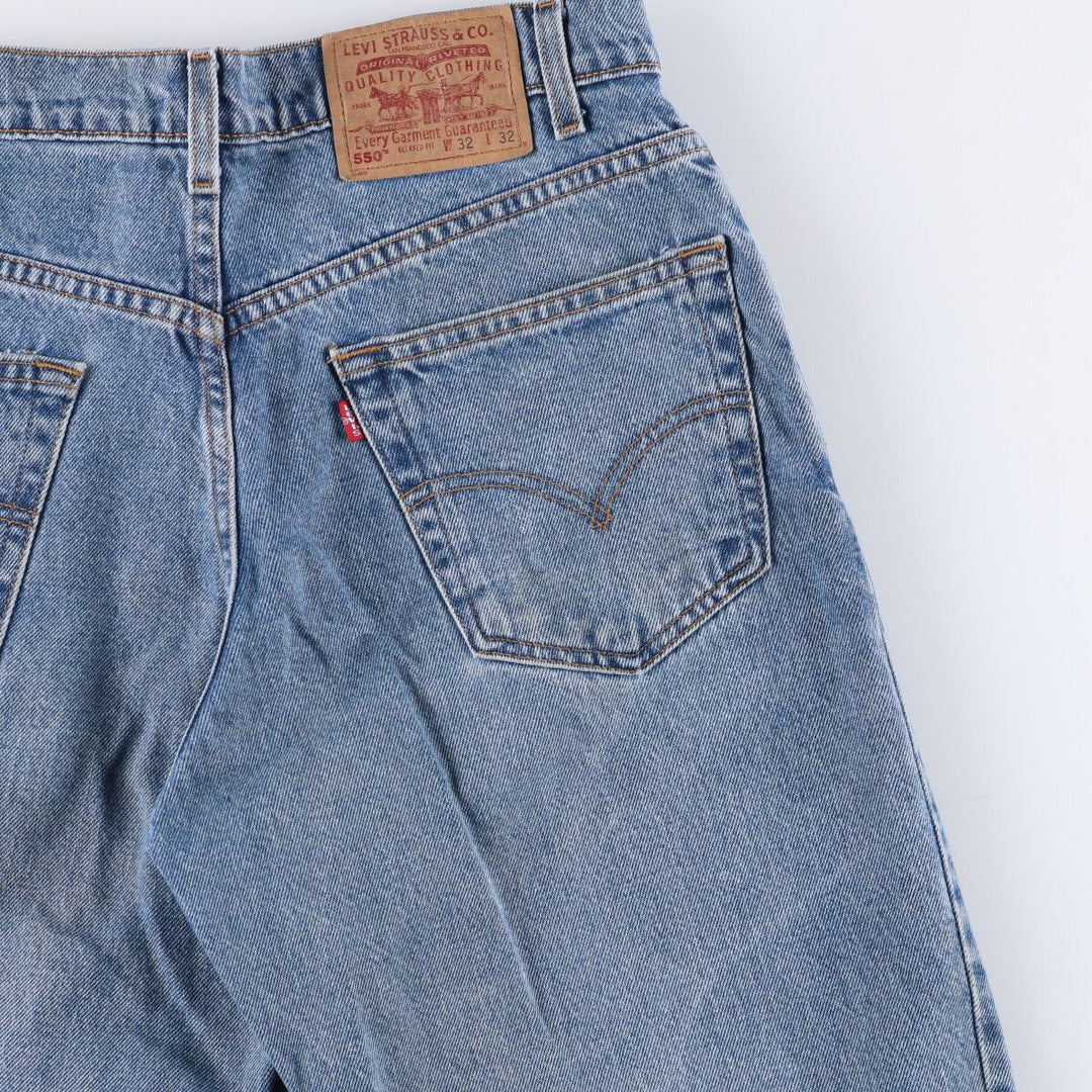 90'S Levi's 550-4891 Relaxed Fit Tapered Denim Pants, Men's, Size 32 (Vintage) cotton blue type Vintage Second Hand