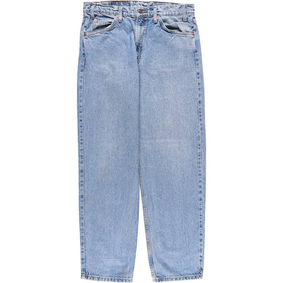 90'S Levi's 40550-0213 Relaxed Fit Tapered Denim Pants with Orange Tab, Men's Size 34 (Vintage) cotton blue type Vintage Second Hand