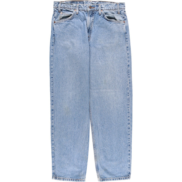 90'S Levi's 40550-0213 Relaxed Fit Tapered Denim Pants with Orange Tab, Men's Size 34 (Vintage) cotton blue type Vintage Second Hand