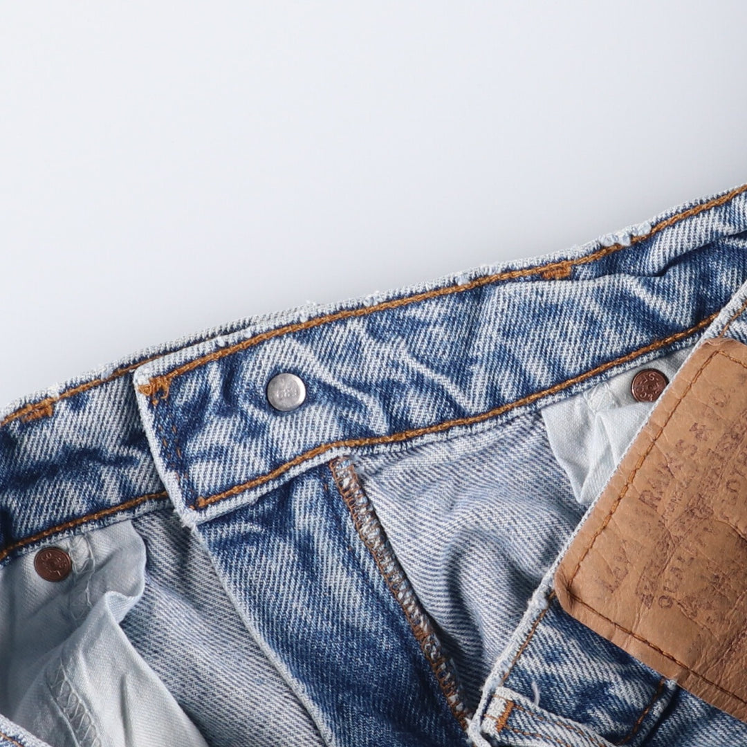 90'S Levi's 40550-0213 Relaxed Fit Tapered Denim Pants with Orange Tab, Men's Size 34 (Vintage) cotton blue type Vintage Second Hand