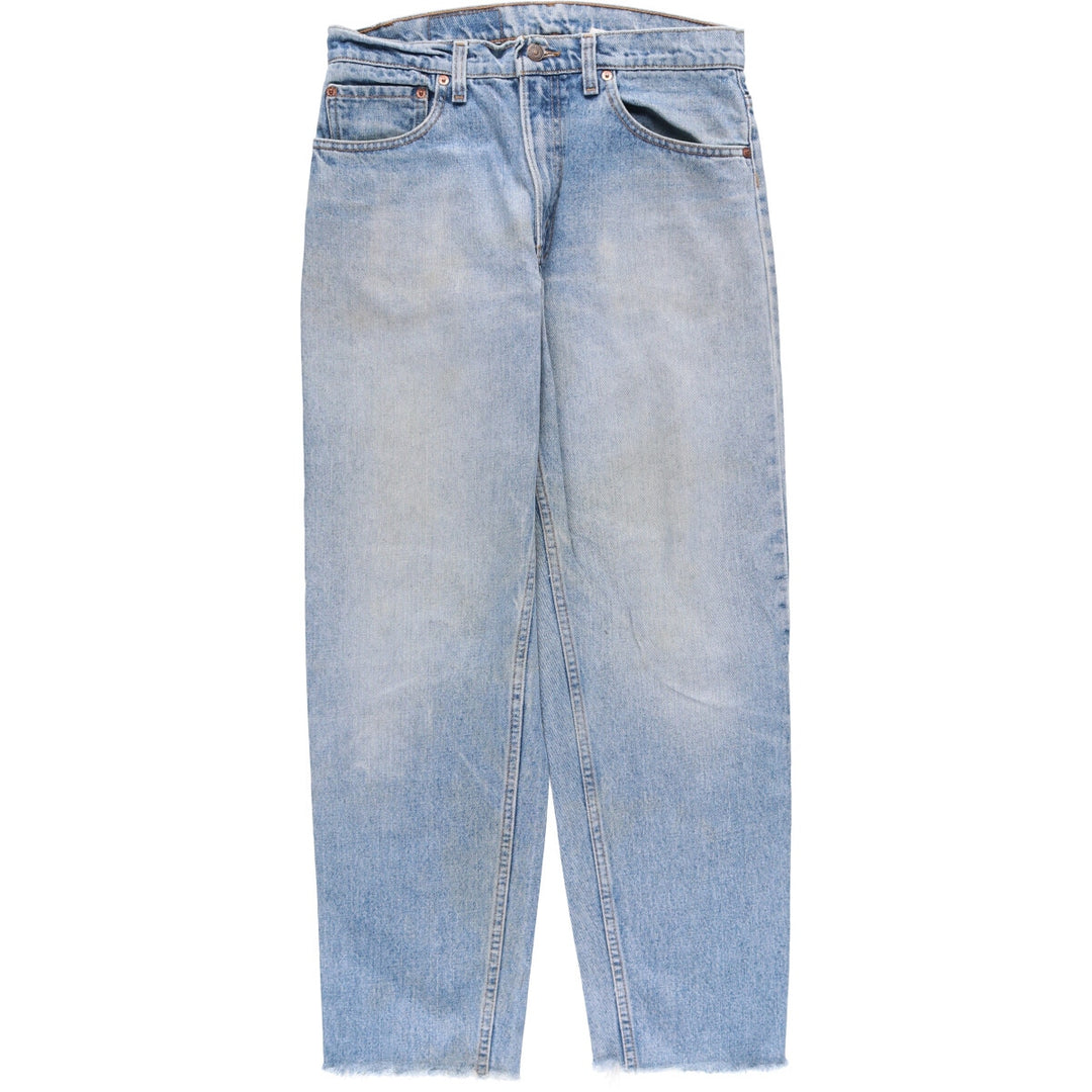 Levi's 550 Tapered Denim Pants, Men's, Size W31, Cut-Off unclear blue type Vintage Second Hand