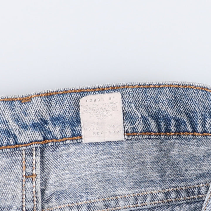 Levi's 550 Tapered Denim Pants, Men's, Size W31, Cut-Off unclear blue type Vintage Second Hand