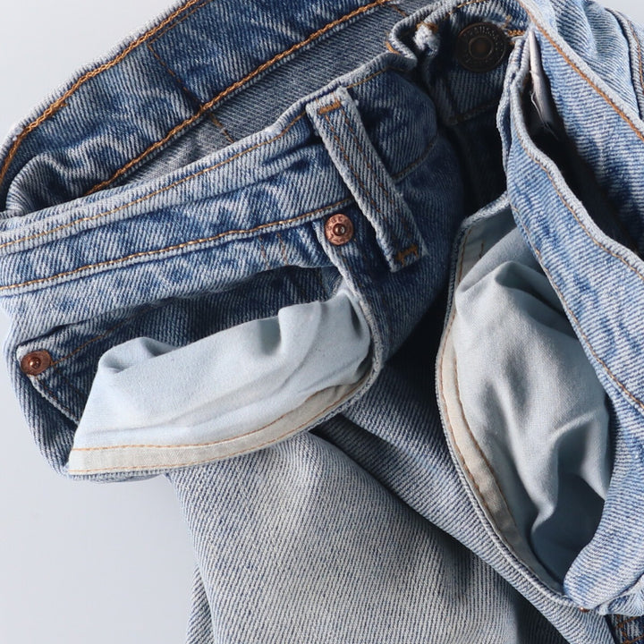 Levi's 550 Tapered Denim Pants, Men's, Size W31, Cut-Off unclear blue type Vintage Second Hand
