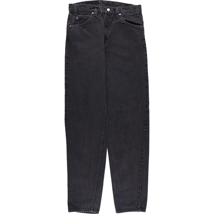 Levi's 550 Relaxed Fit Tapered Leg Men's Tapered Denim Pants with Orange Tabs and Black Denim, Size W30 unclear black type Vintage Second Hand