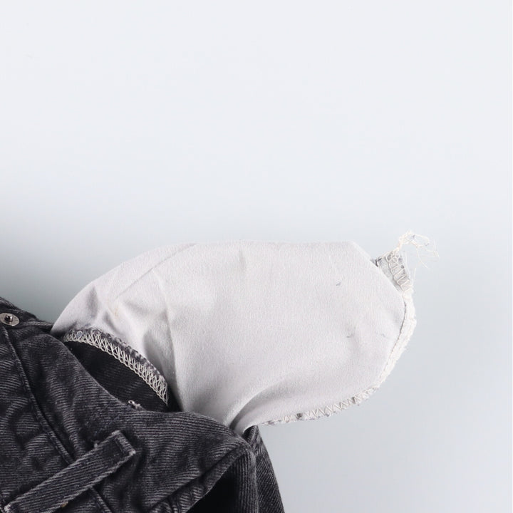 Levi's 550 Relaxed Fit Tapered Leg Men's Tapered Denim Pants with Orange Tabs and Black Denim, Size W30 unclear black type Vintage Second Hand
