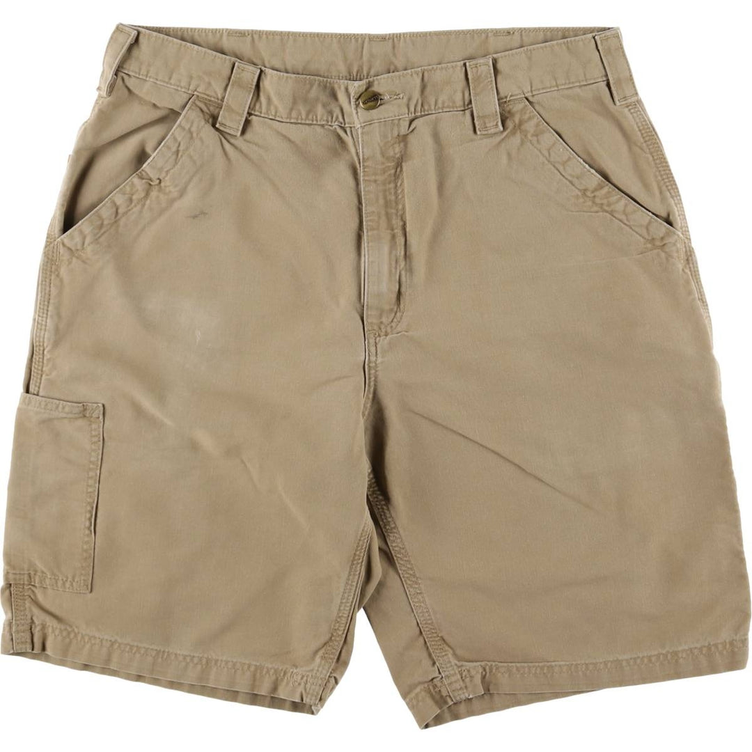 Carhartt ORIGINAL FIT Duck Painter Shorts, Men's, W36 equivalent cotton Beige type Vintage Second Hand