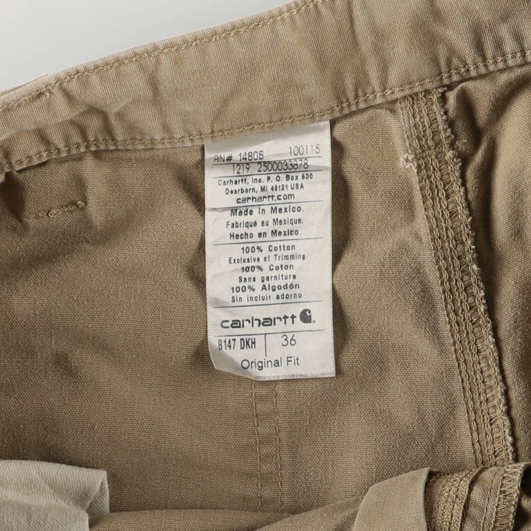 Carhartt ORIGINAL FIT Duck Painter Shorts, Men's, W36 equivalent cotton Beige type Vintage Second Hand
