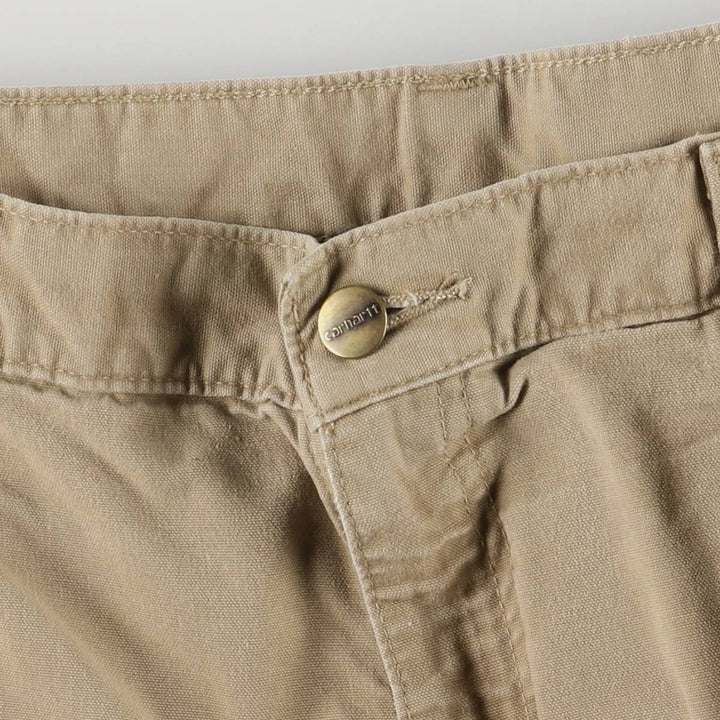 Carhartt ORIGINAL FIT Duck Painter Shorts, Men's, W36 equivalent cotton Beige type Vintage Second Hand