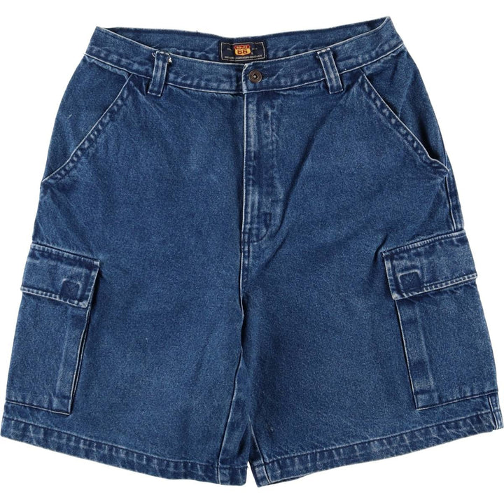 ROUTE66 Denim Cargo Shorts, Men's Size W33 cotton blue type Vintage Second Hand