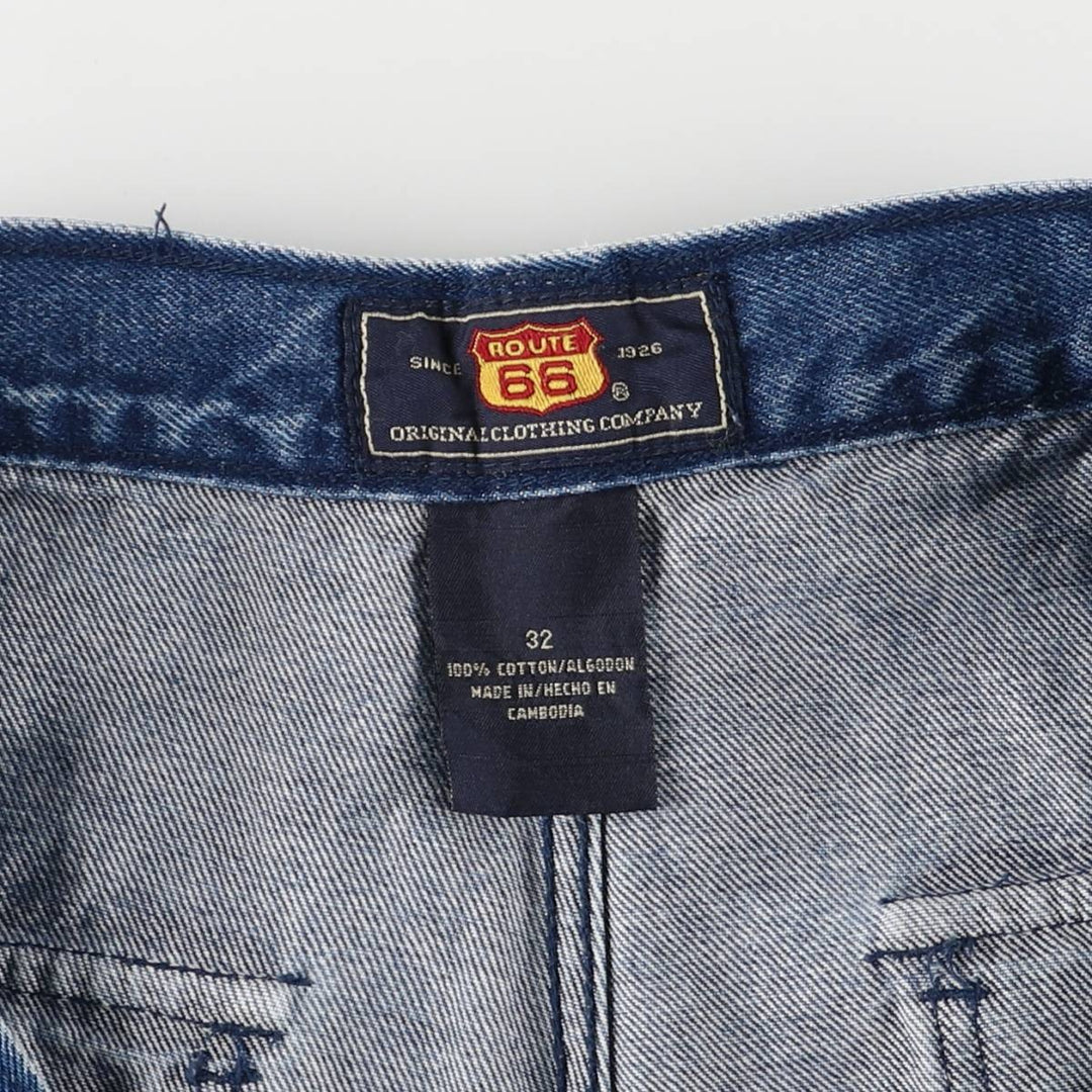 ROUTE66 Denim Cargo Shorts, Men's Size W33 cotton blue type Vintage Second Hand