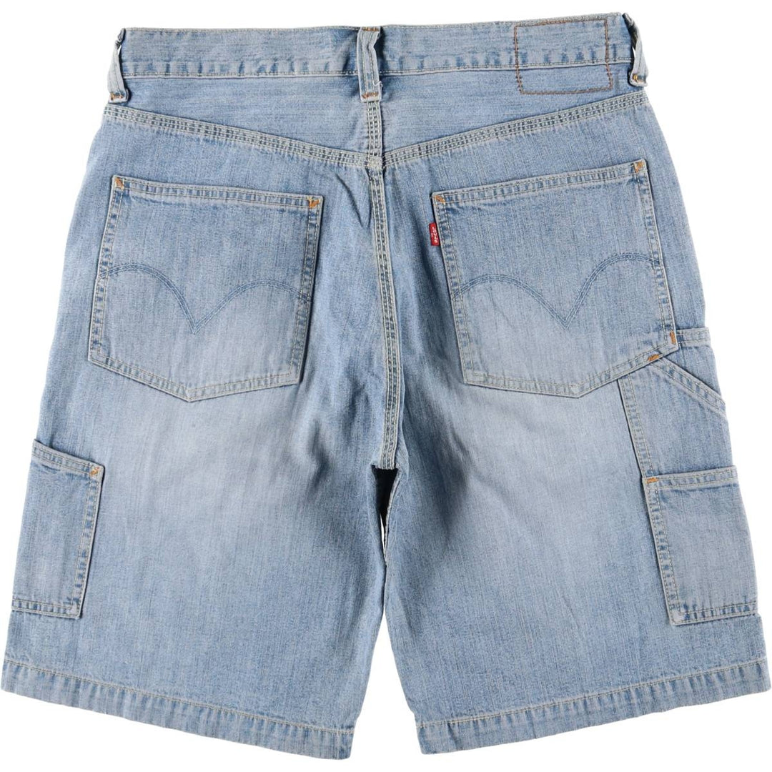 90s-00'S Levi's Carpenter Painter Shorts, Men's, Size W36 cotton Blue type light blue Vintage Second Hand